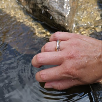 Aagaard sterling sølv 3 i 1 fingerring
